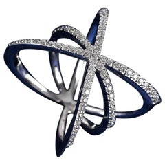 Moissanite Unique Design Ring 925 Sterling Silver Delicate Promise Ring For Her