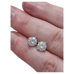 Pendientes unisex de moissanita en plata de ley 925 para regalo de San Valentín.