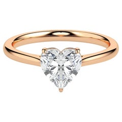 Moissanite Wedding Ring Engagement 925 sterling Silver 1.20 ct heart shape