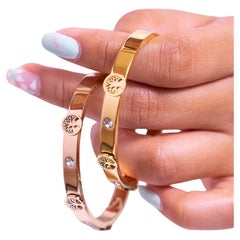 Bracelets femme Moissanite 925 Bracelets femme arbre de vie en argent