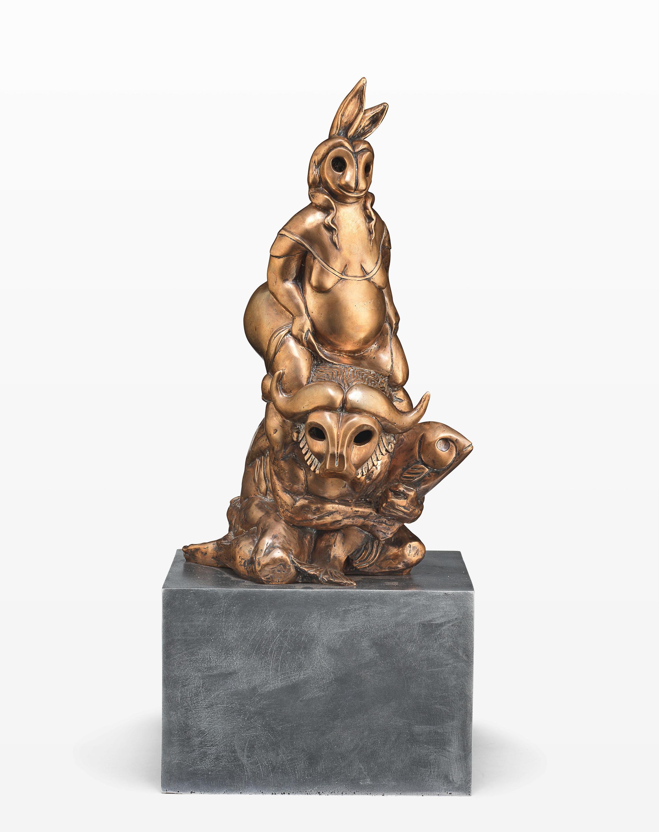 Minotaure - Sculpture, Bronze en vente 1