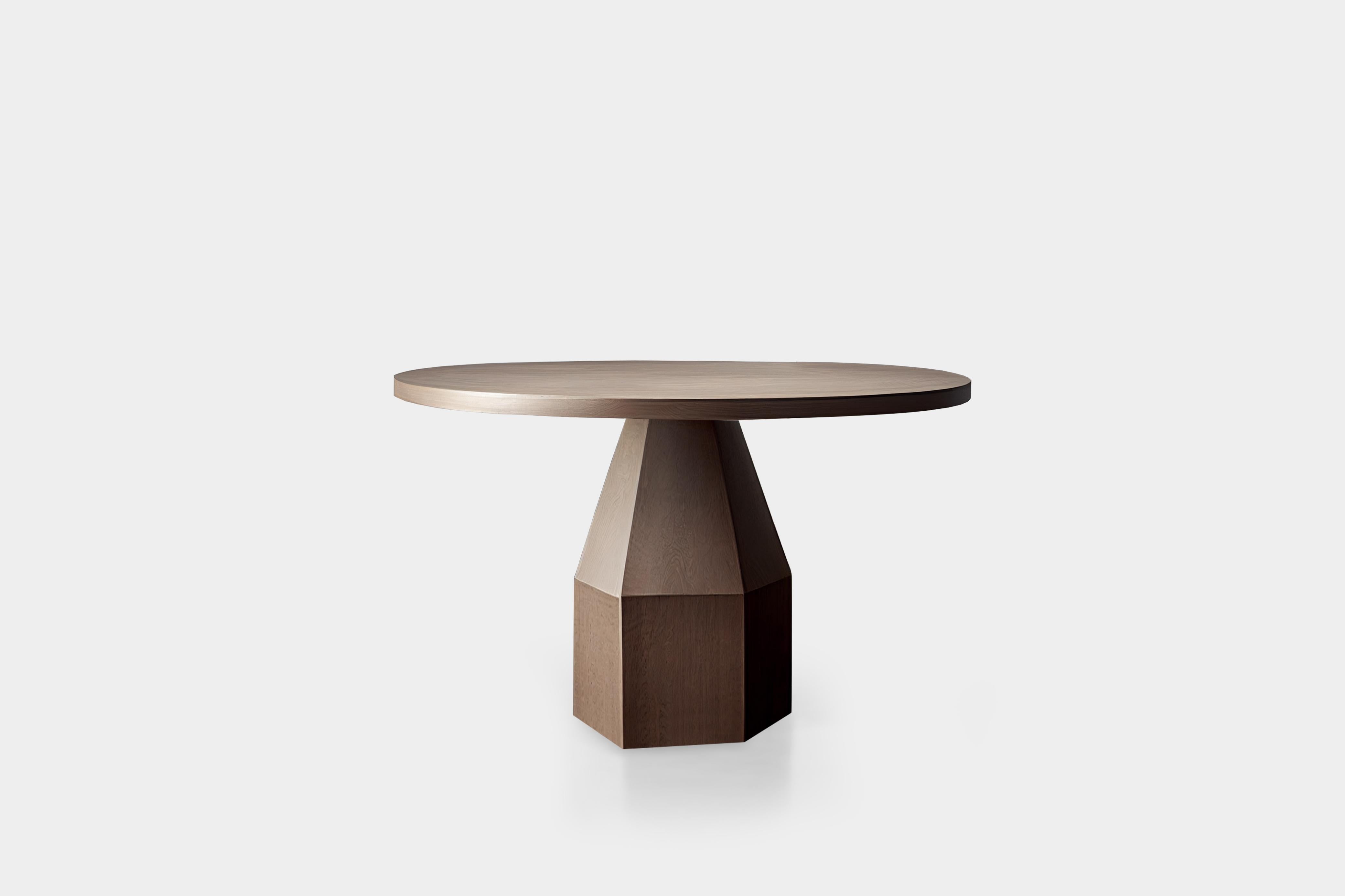 Modern Moka Dining Table A, Round Table for Four by Nono For Sale