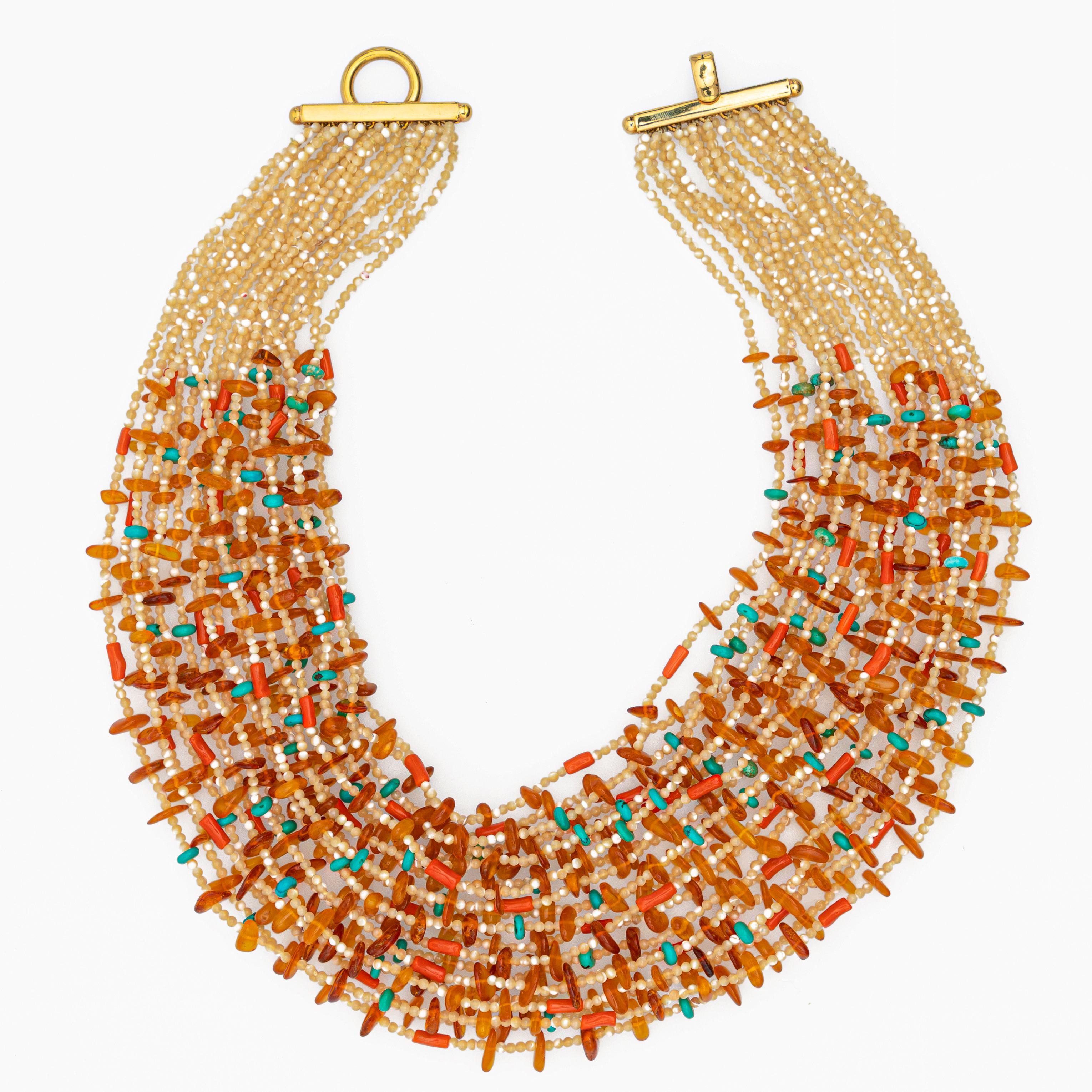 amber and turquoise necklace