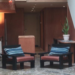 Chaise longue Molana en Oak Oak noirci avec coussins en cuir Brown et tissu Vintage