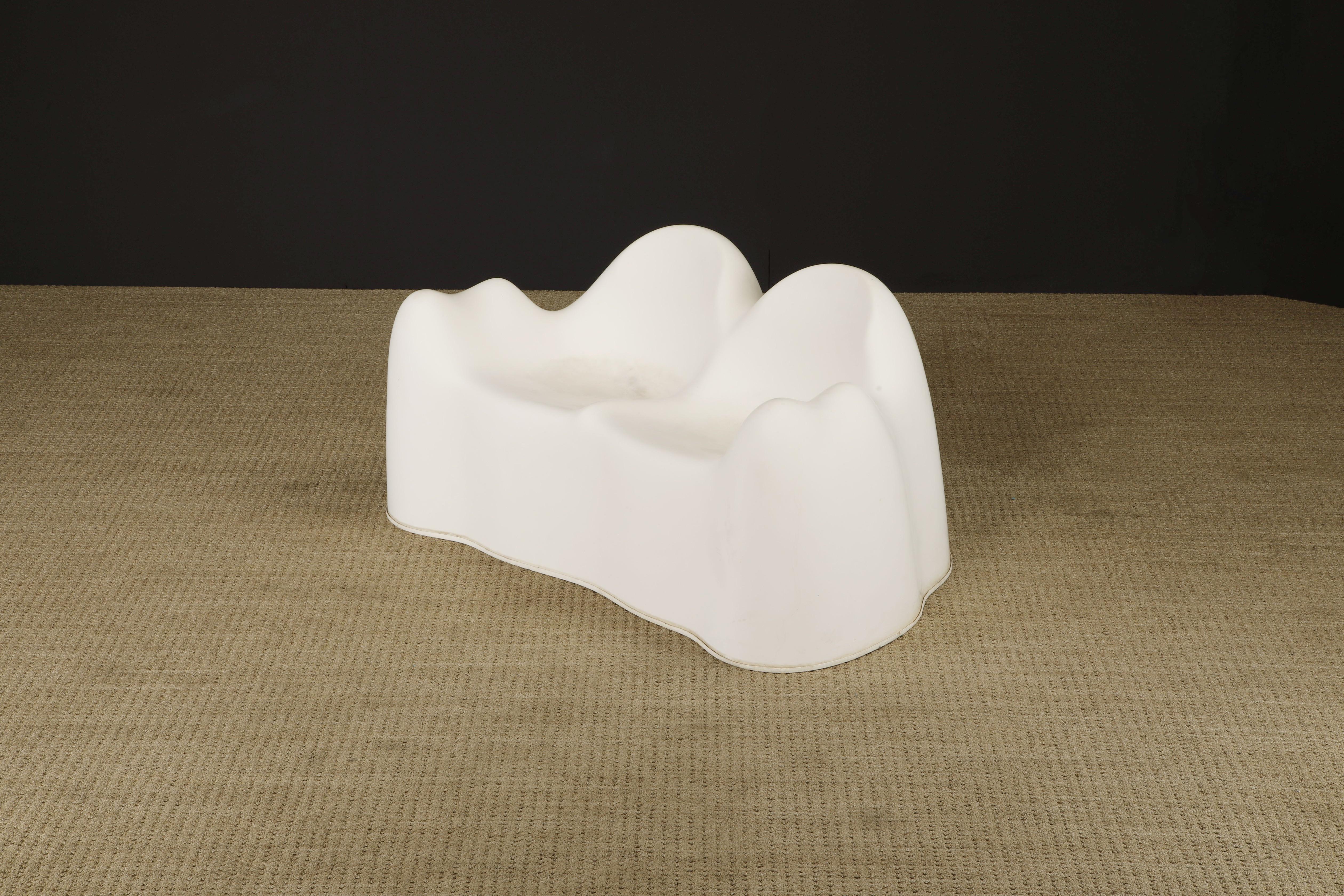 'Molar' Gel-Coated Fiberglass Loveseat Sofa by Wendell Castle, c. 1969 For Sale 2