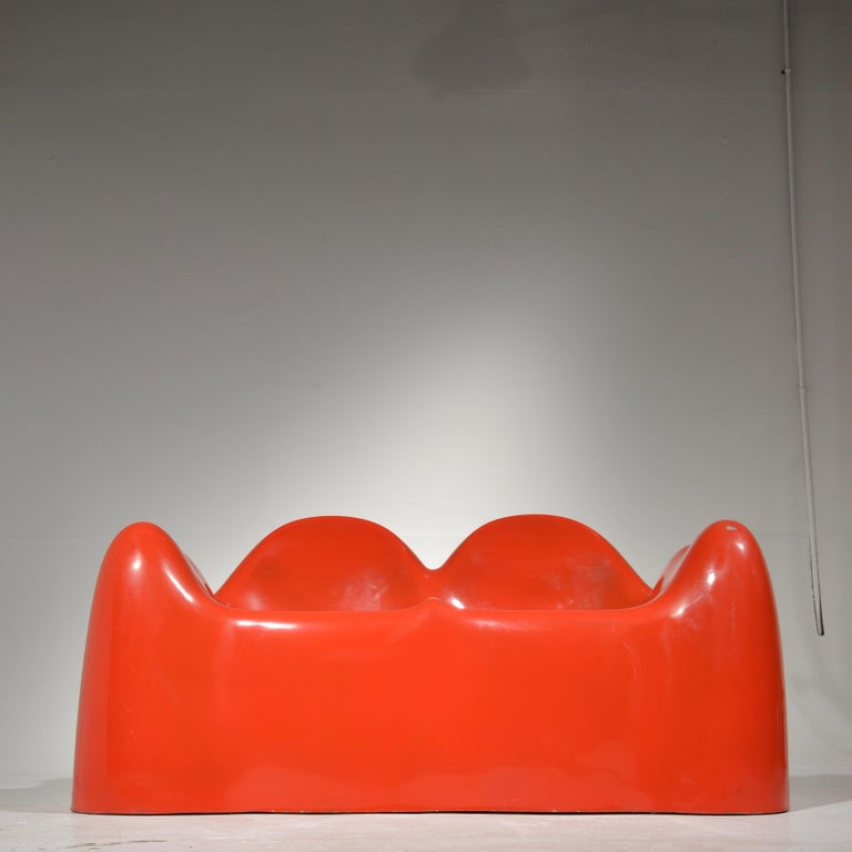 Mid-Century Modern Molar Settee by Wendell Castle For Sale