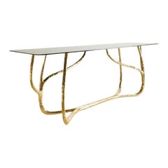 Molars Console - Contemporary Sculptural Brass by Misaya
