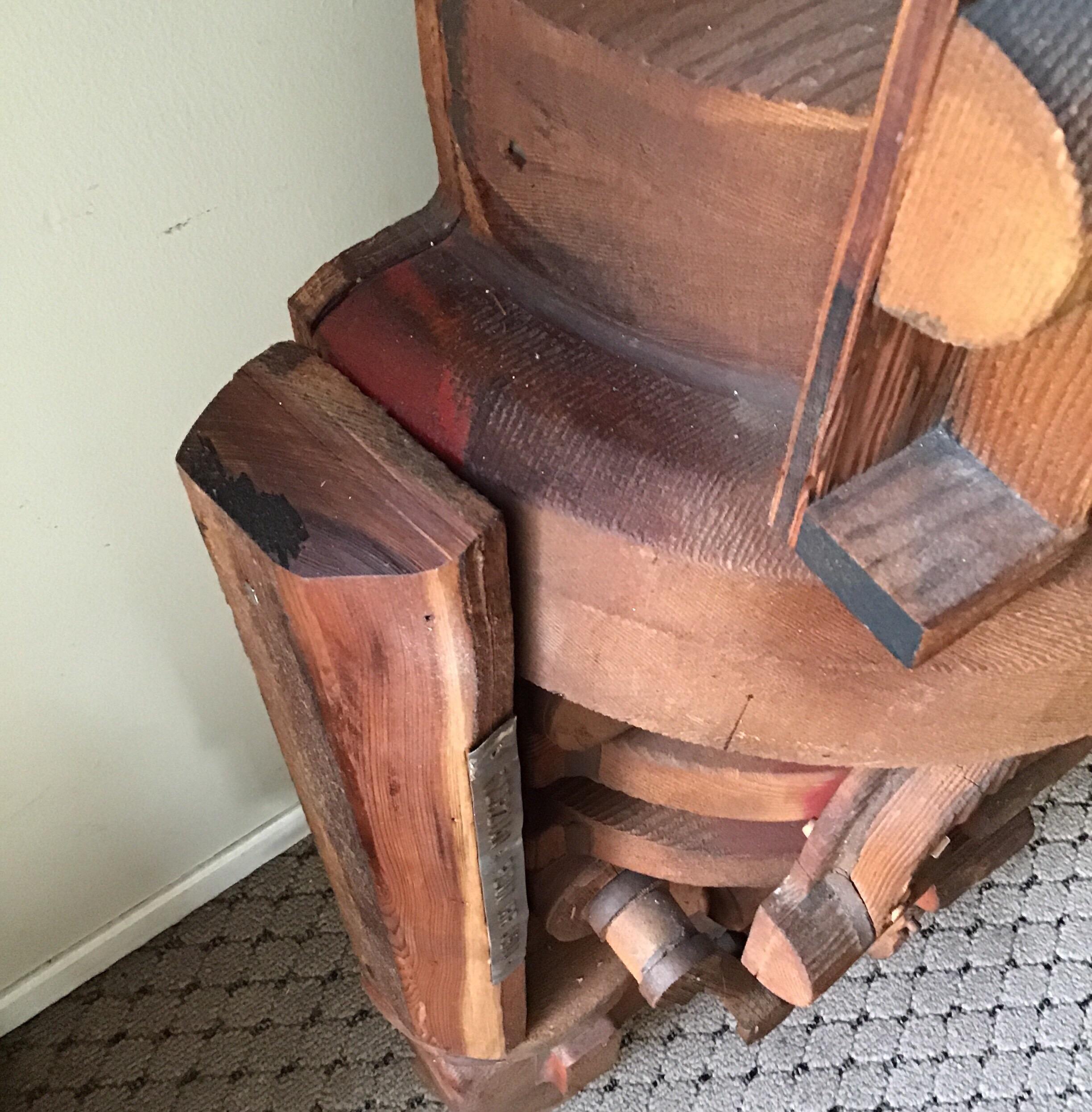 Large Mold Makers Wood Abstract Sculpture For Sale 5