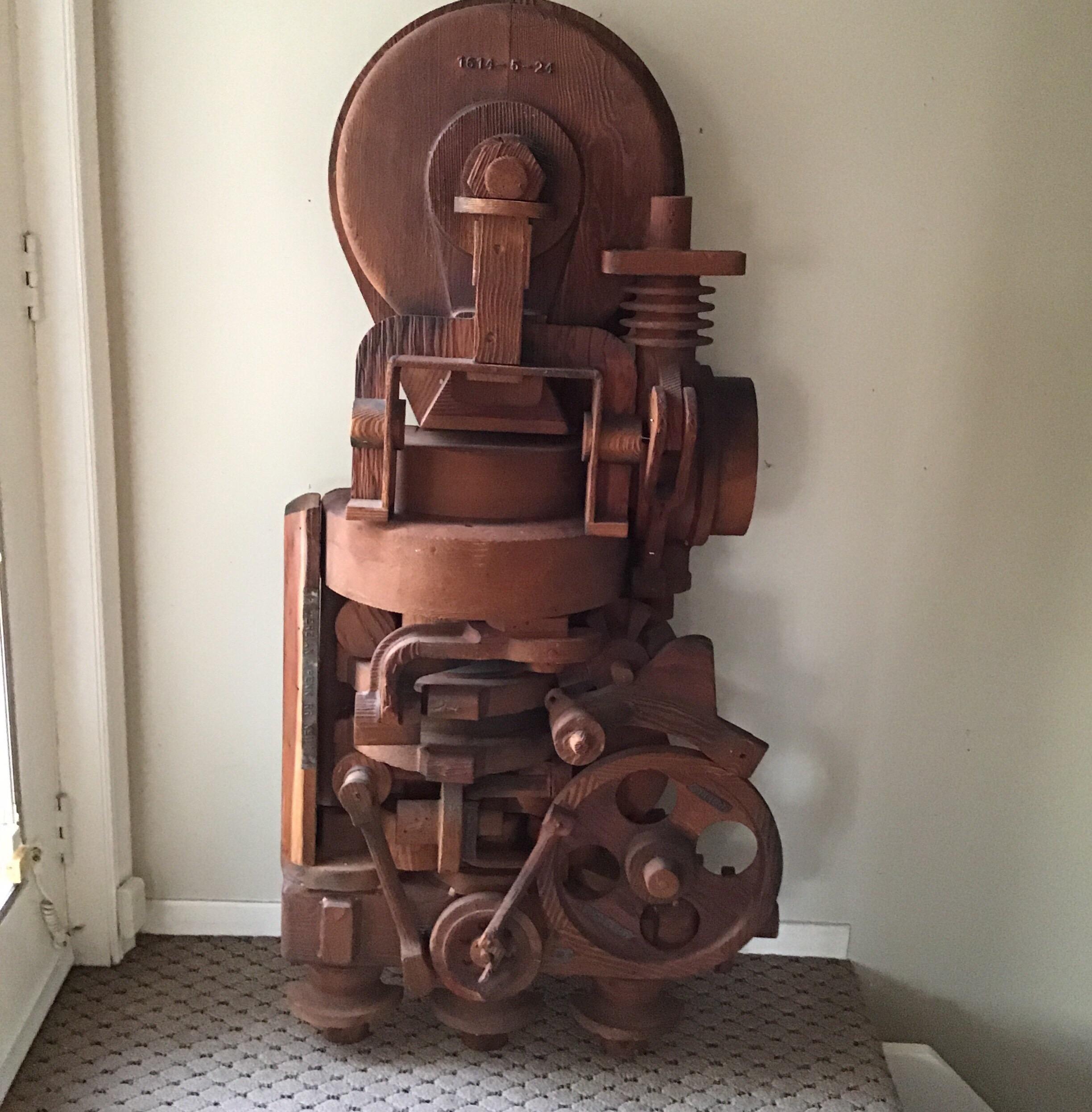 Large Mold Makers Wood Abstract Sculpture For Sale 6