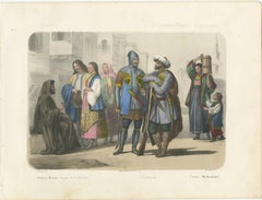 Moldavian and Circassian Costumes – Peoples of the Danubian Provinces, c.1845