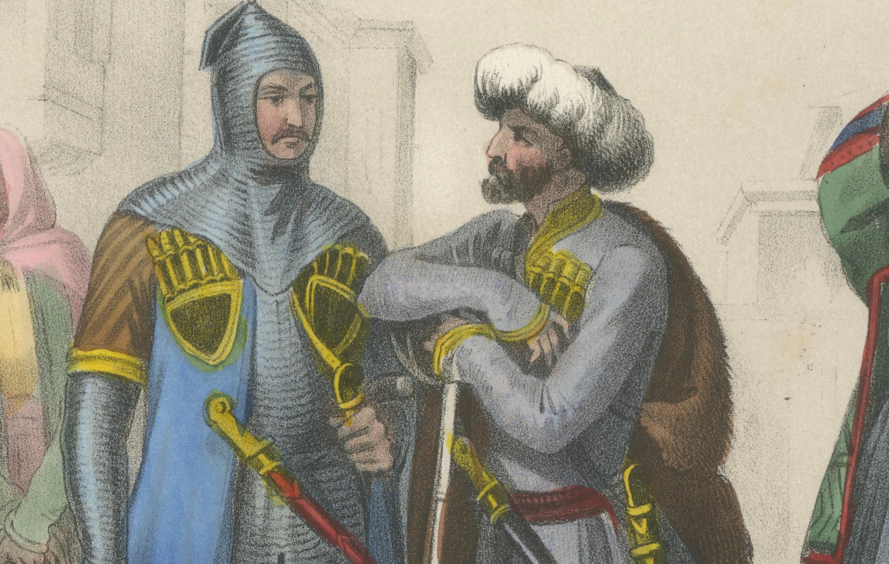 Trajes de Moldavia y Circasia - Pueblos de las Provincias Danubianas, c.1845 en Bueno estado para la venta en Langweer, NL