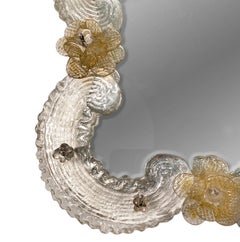 Molded and Blown Glass Mirror