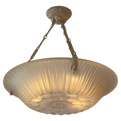 Art Deco Glass Chandelier
