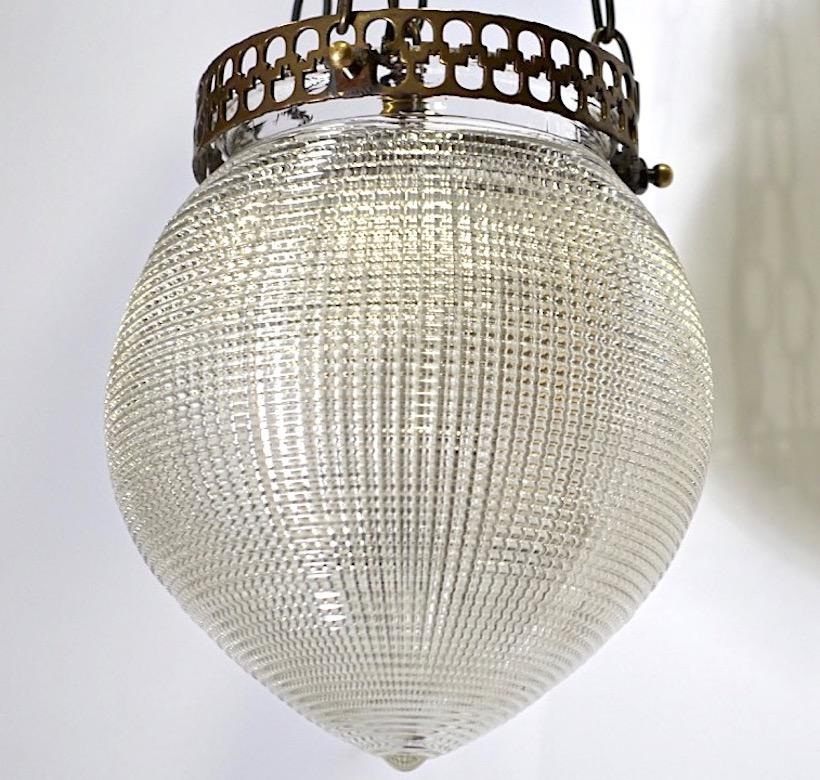 Molded Glass Lantern In Good Condition For Sale In New York, NY