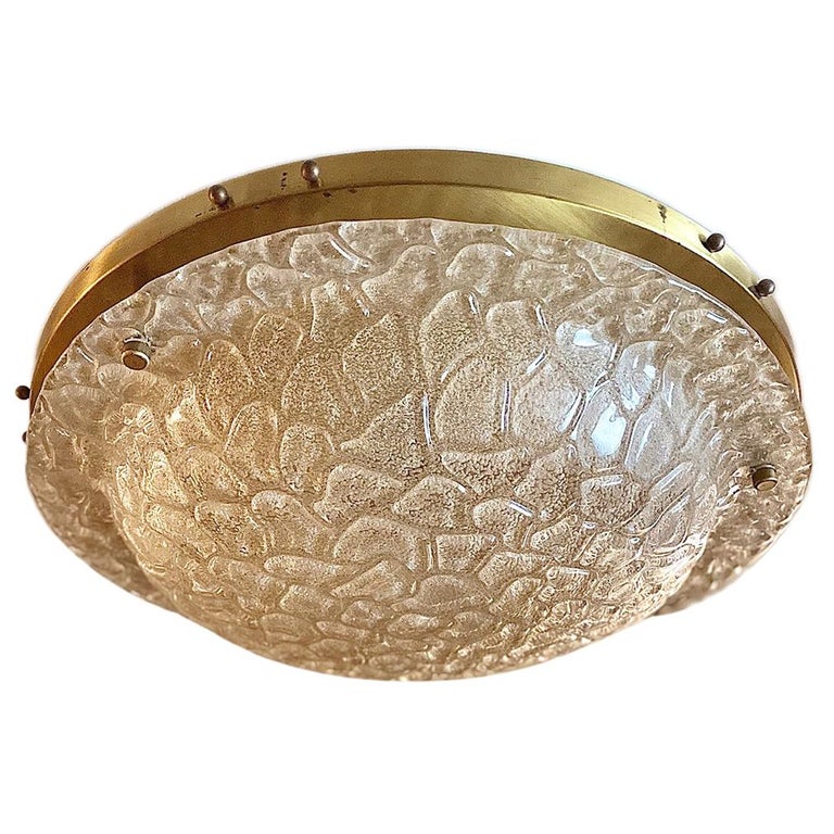 Molded Glass Light Fixture For Sale at 1stDibs