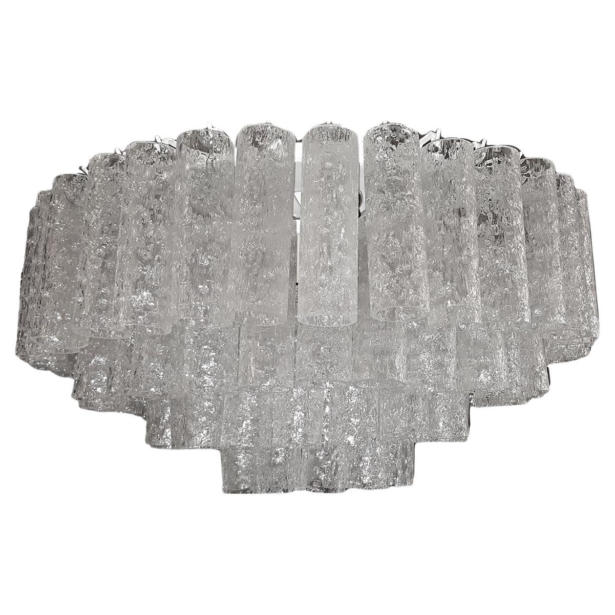 Molded Glass Light Fixture For Sale