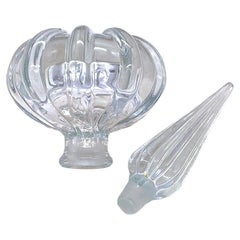 Frasco de perfume de vidrio moldeado con tapón alto