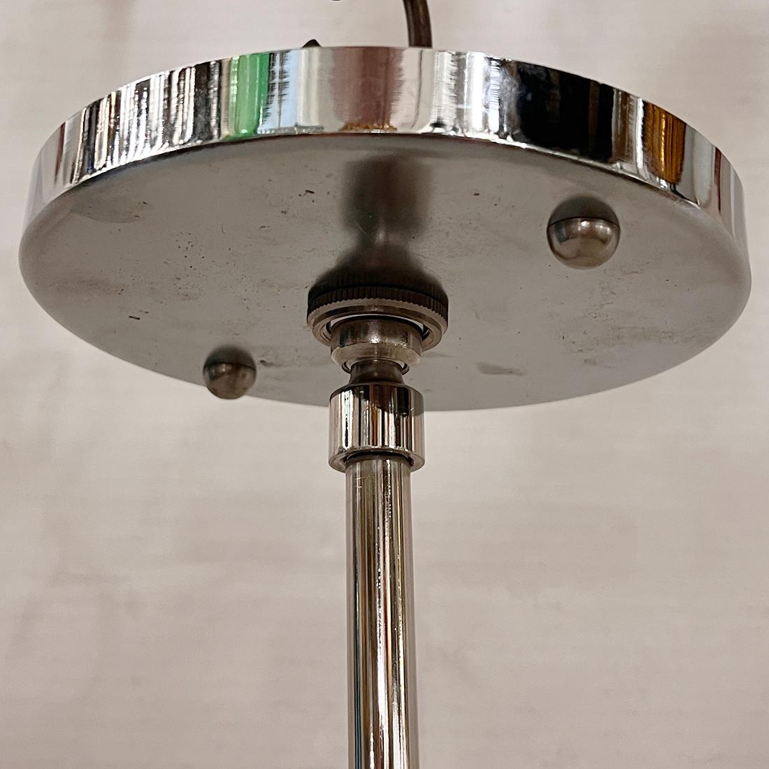 A circa 1930's French semi flush mounted light fixture with 2 candelabra lights.

Measurements:
Height:9