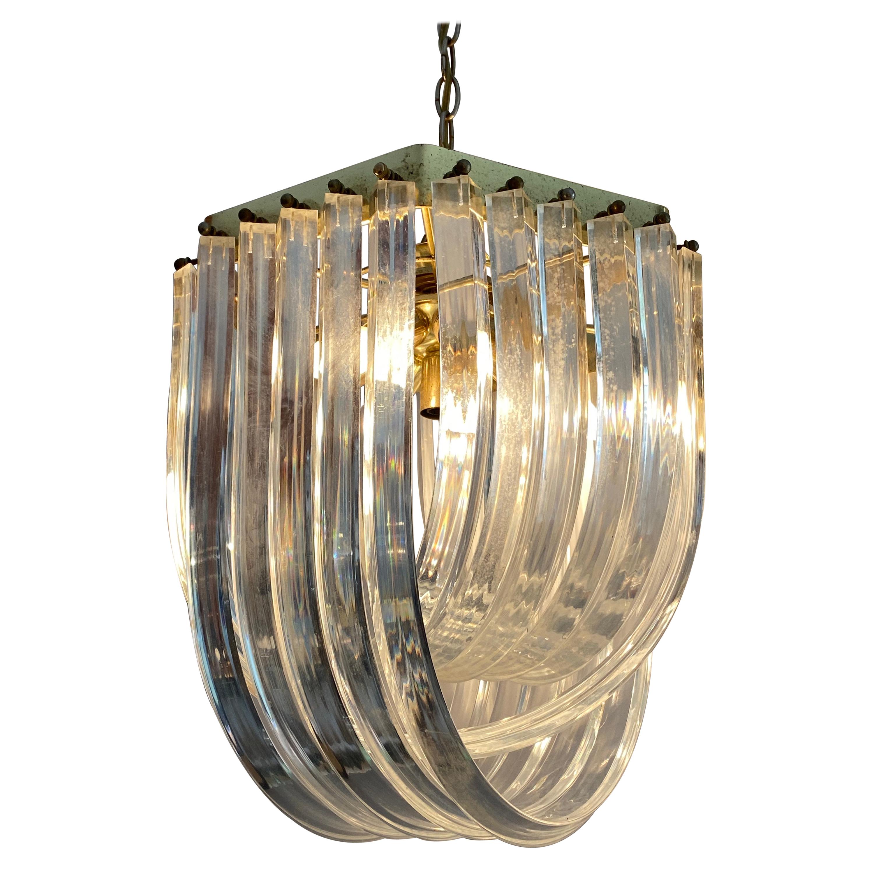Molded Lucite Cascading Fixture