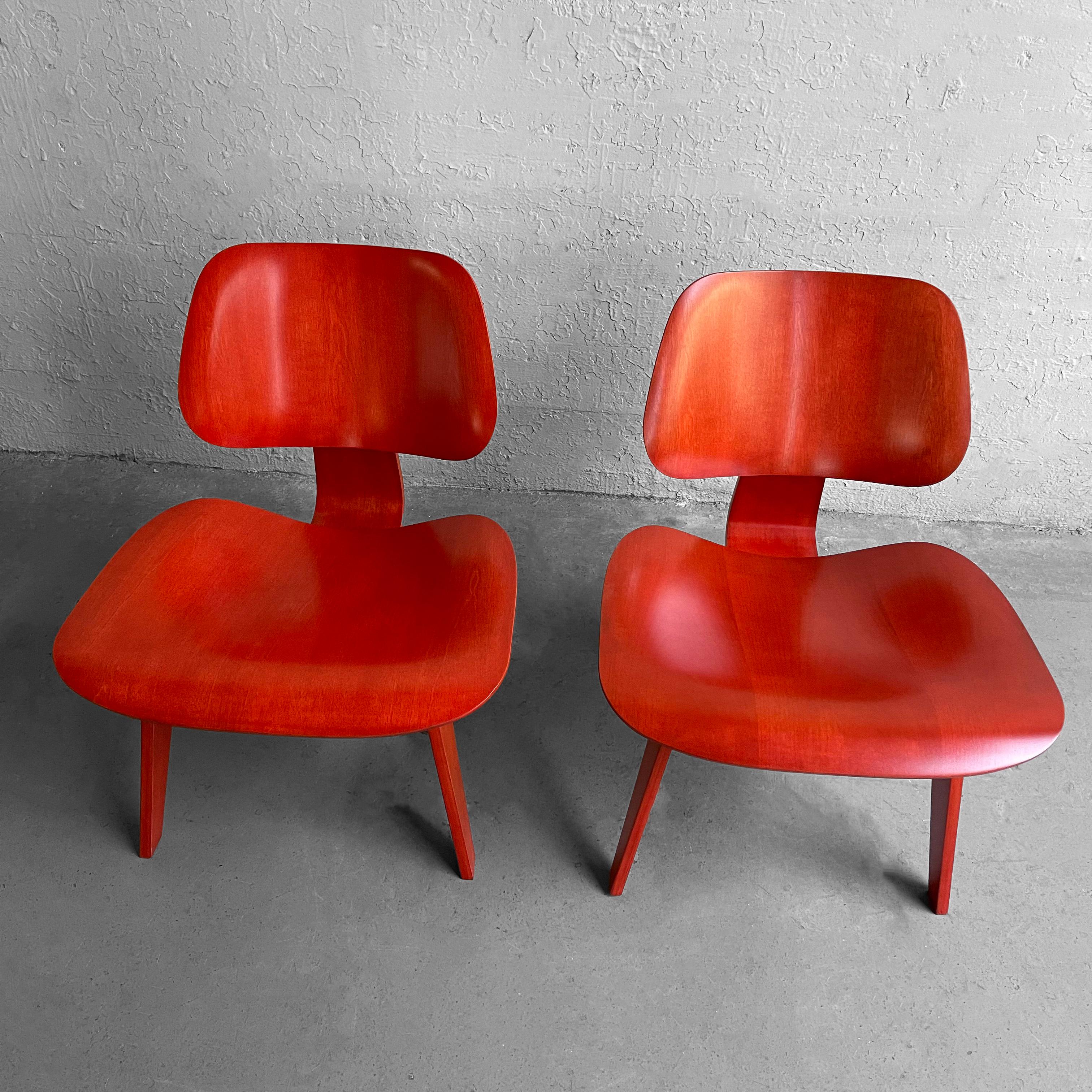Molded Ply LCW Lounge Chairs By Charles And Ray Eames 3