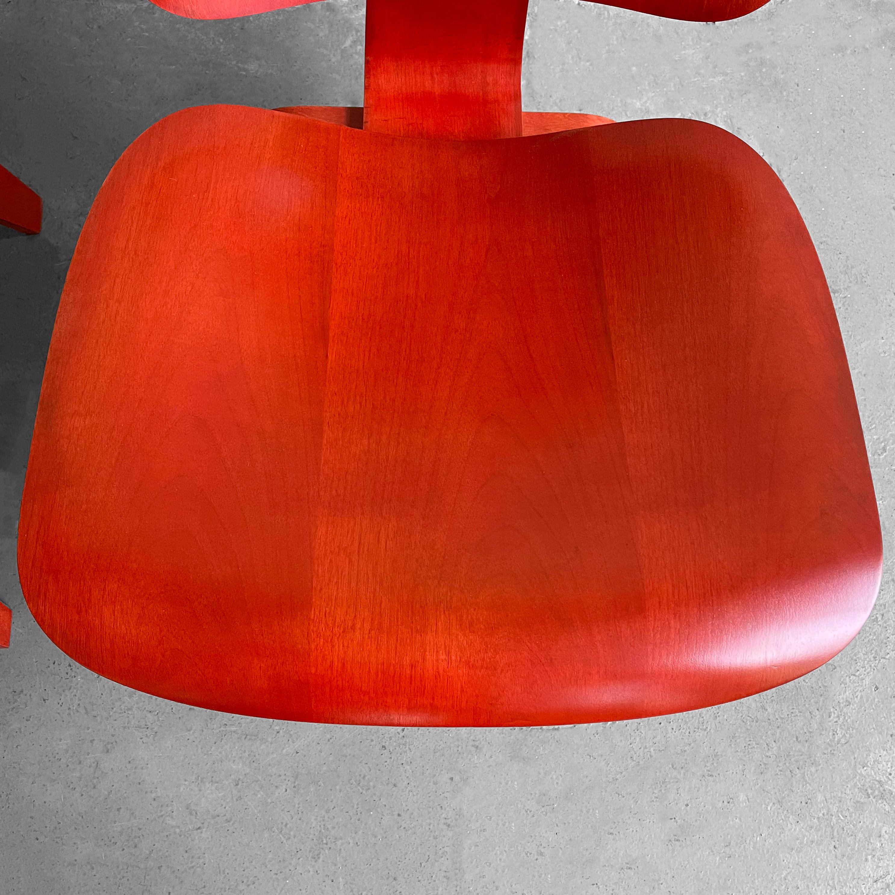 Molded Ply LCW Lounge Chairs By Charles And Ray Eames 4