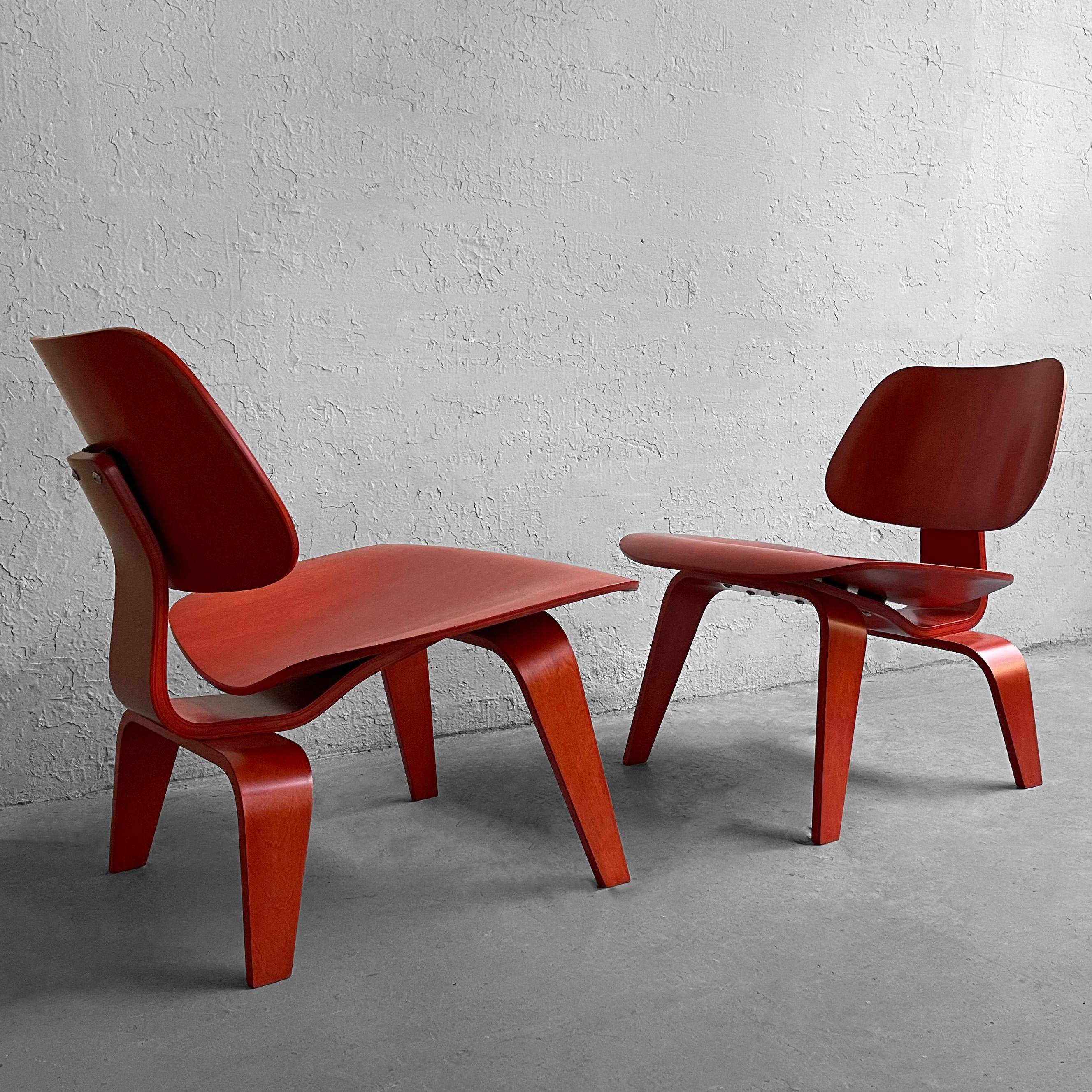 Molded Ply LCW Lounge Chairs By Charles And Ray Eames 2