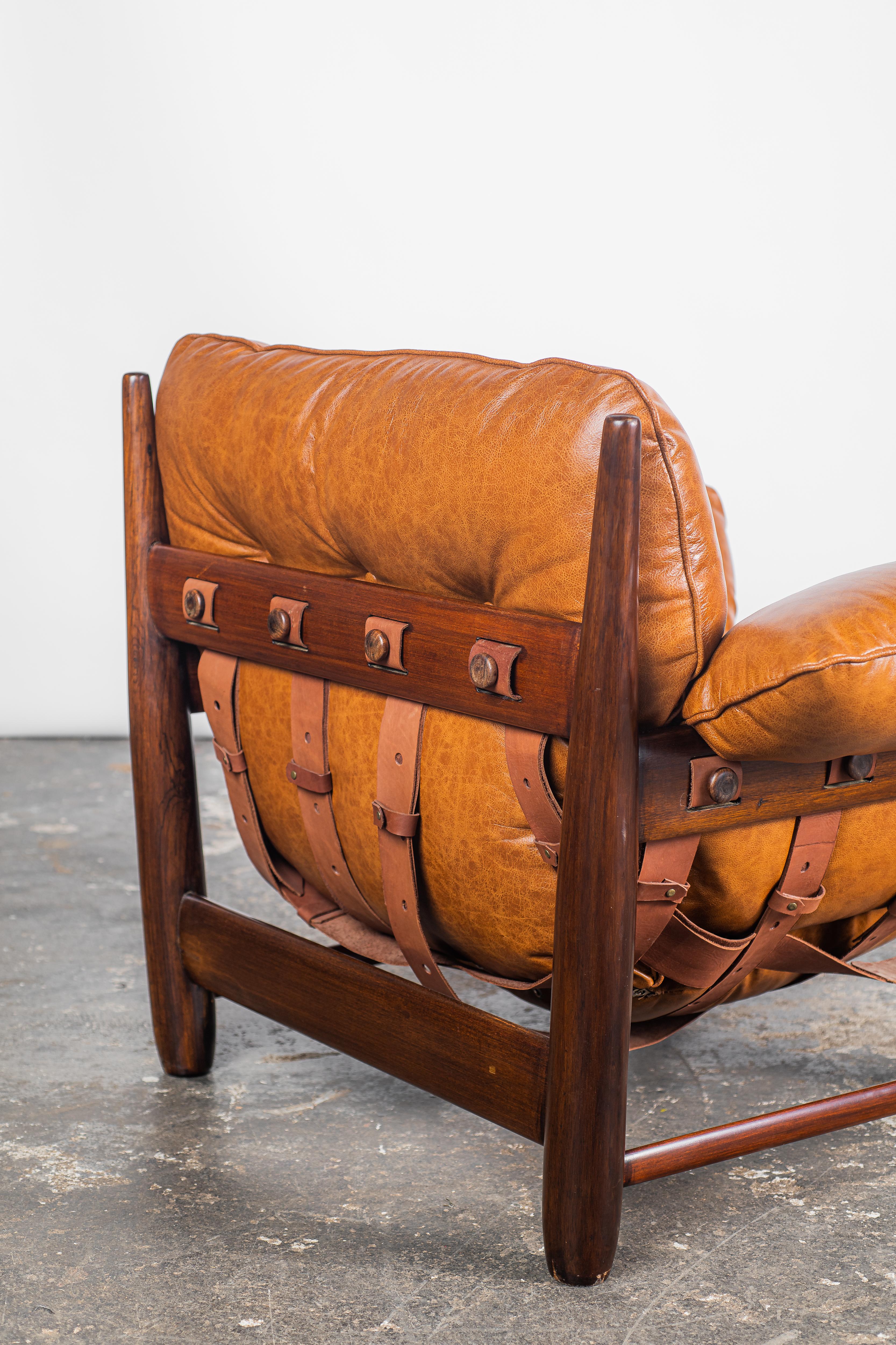 Hand-Carved Mole Armchair with Ottoman by Sergio Rodrigues, Mid-Century Modern-Vintage 1957