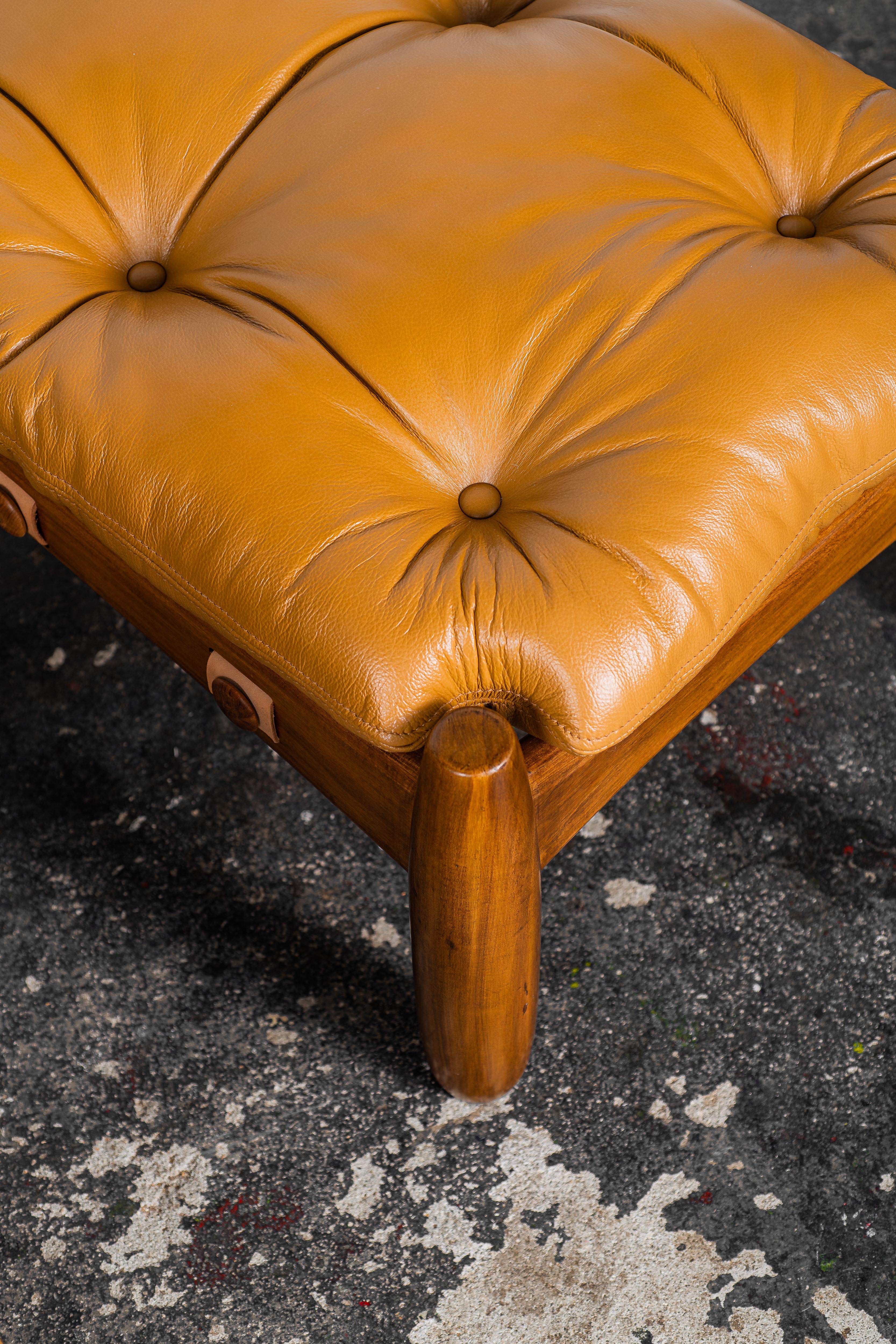 Hand-Carved Mole Armchair with Ottoman by Sergio Rodrigues, Mid-Century Modern-Vintage 1957