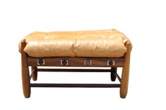 Mole Ottoman, Sergio Rodrigues, Rosewood and Leather 50'