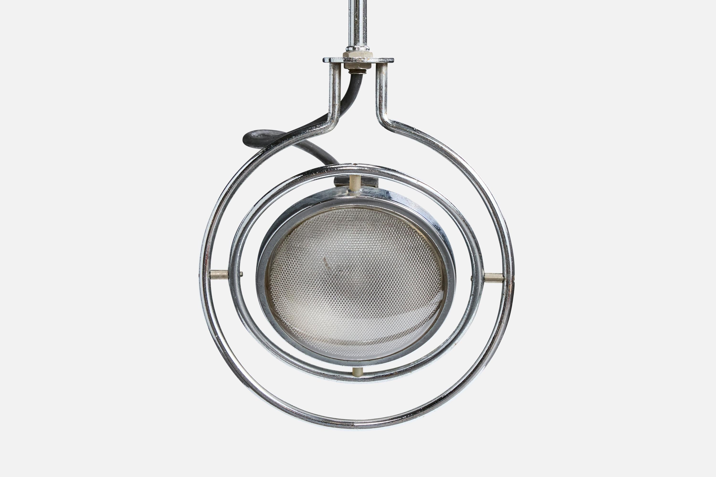 Mole Richardsson, Pendelleuchten, Chrom, Frankreich, 1980er Jahre im Zustand „Gut“ im Angebot in High Point, NC