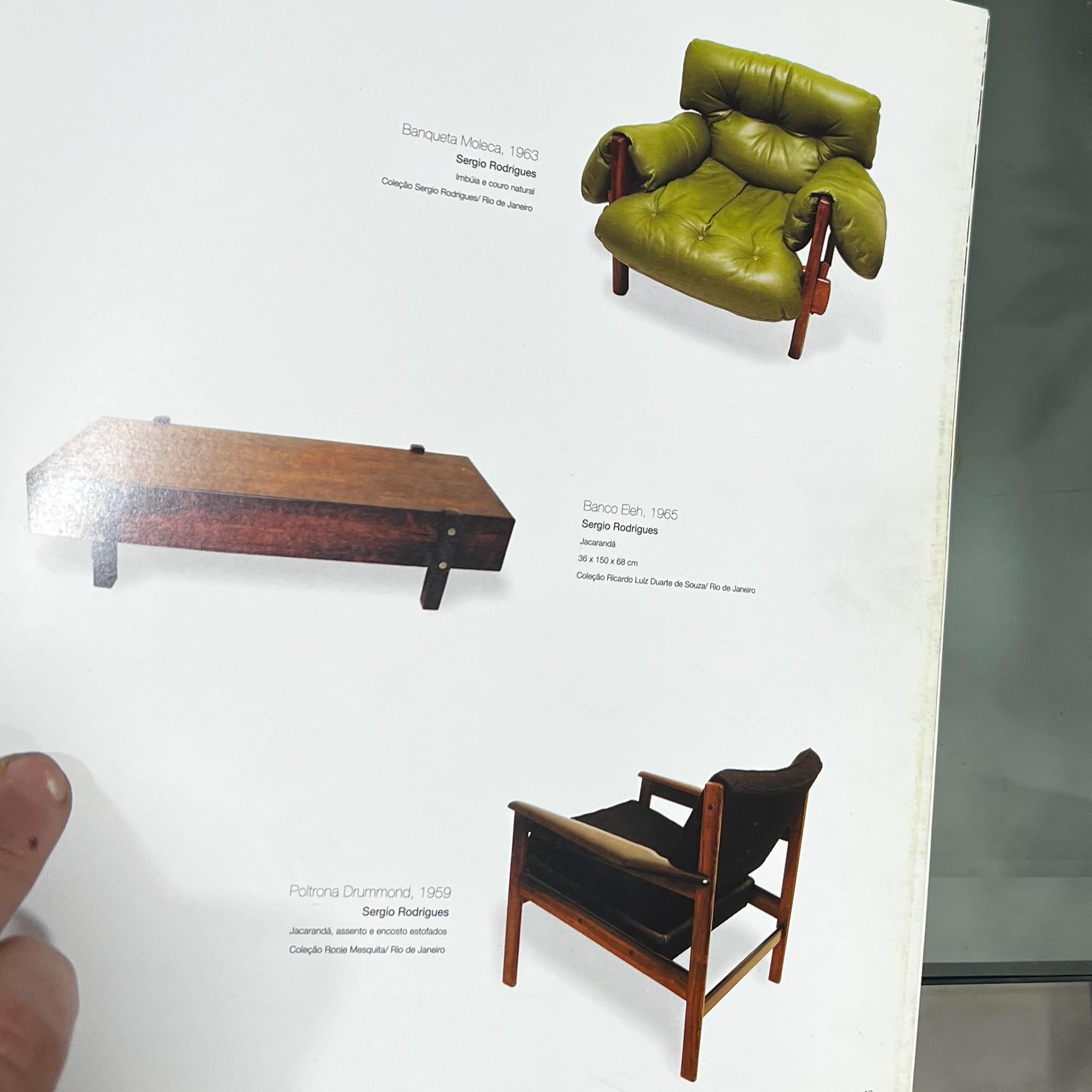 Chaise longue Moleca avec tabouret en bois de feuillus et cuir, Sergio Rodrigues, Brésil en vente 8