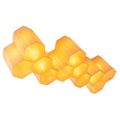 Molecular Honeycomb 32" Flush Mount Light, Mid Century Modern Design