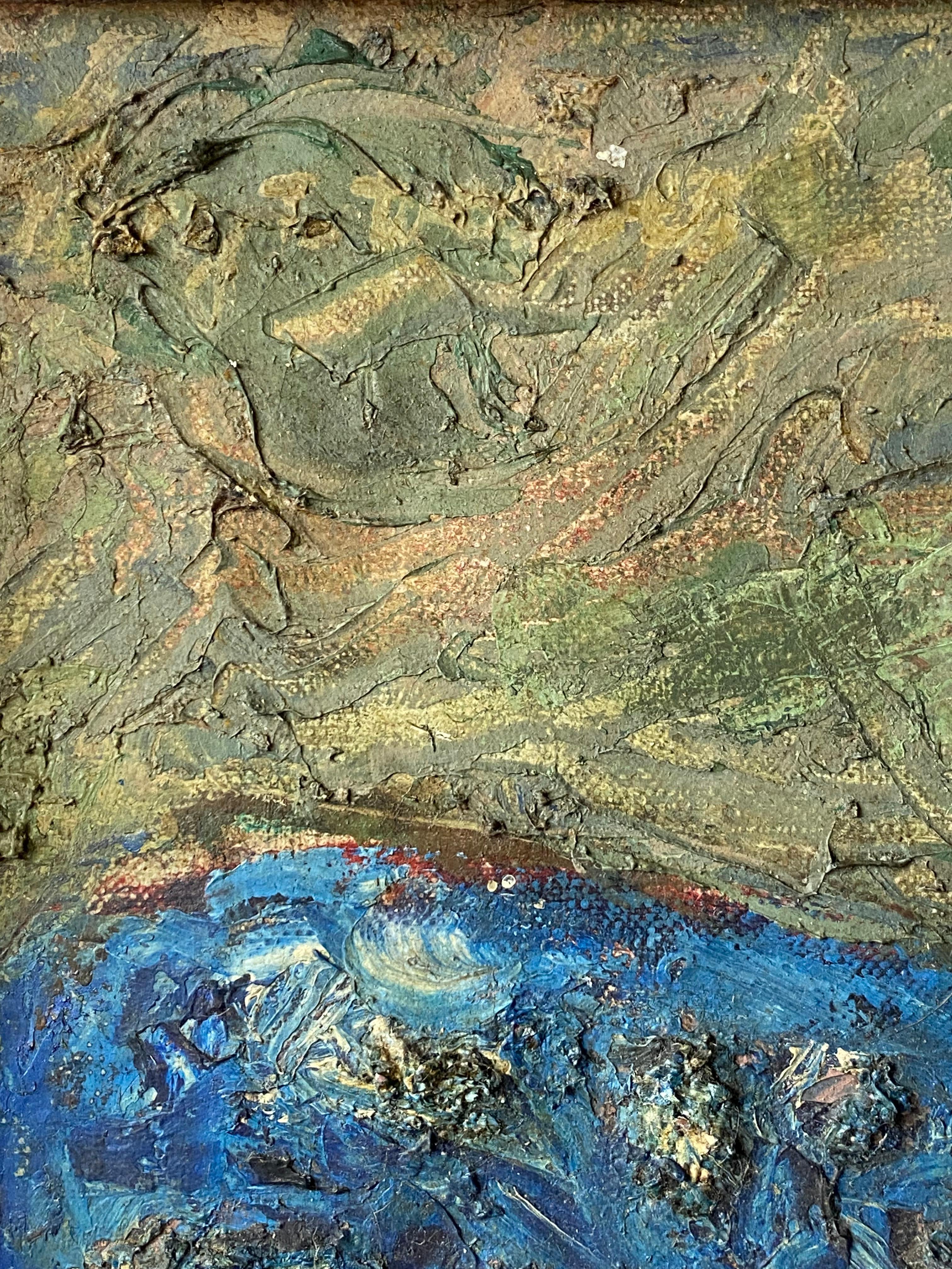 Molekulare Abstrakte Expressionistische Abstrakte Malerei (Leinwand) im Angebot