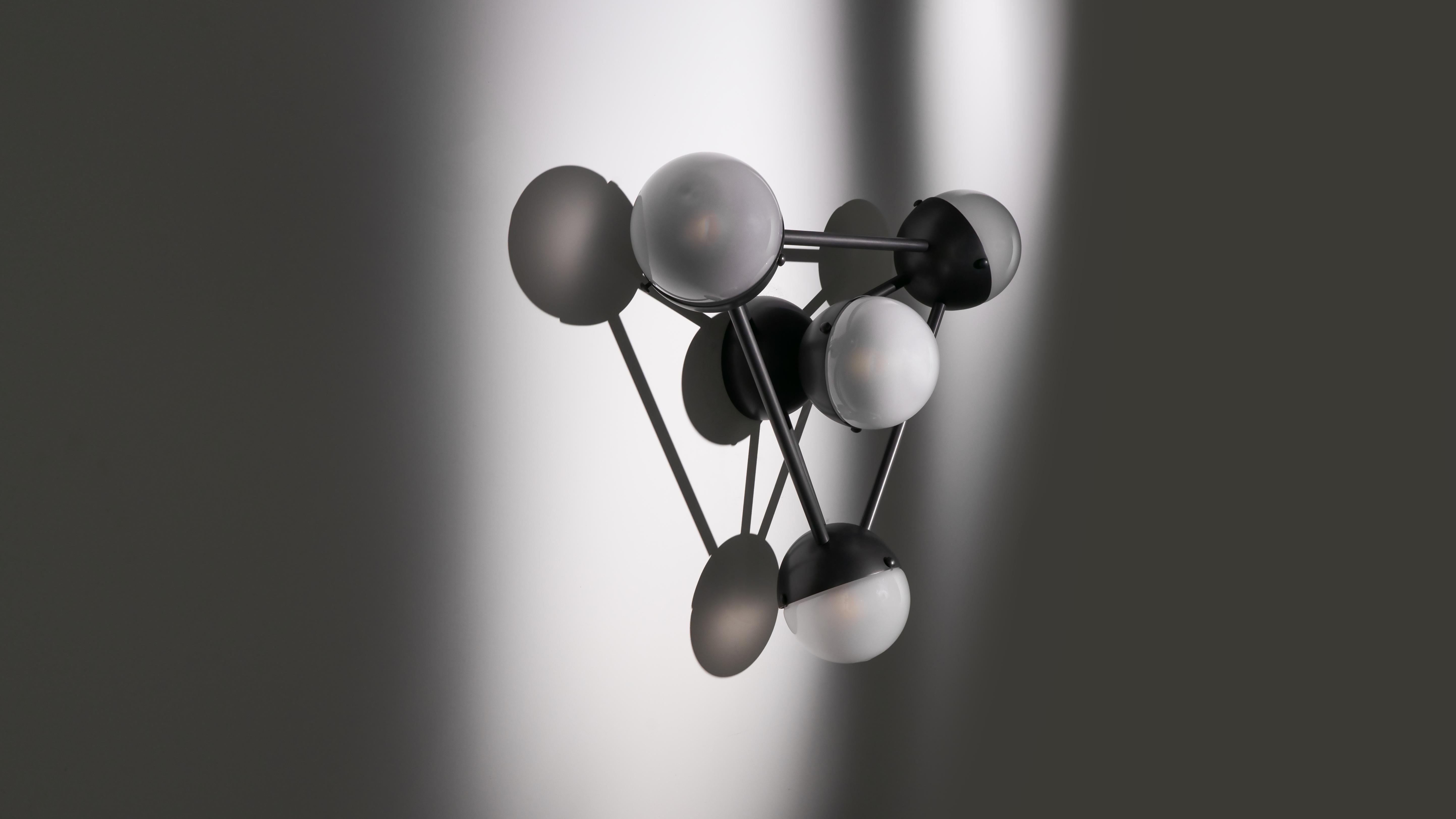 Post-Modern Molecule 4 Wall Sconce by Schwung For Sale