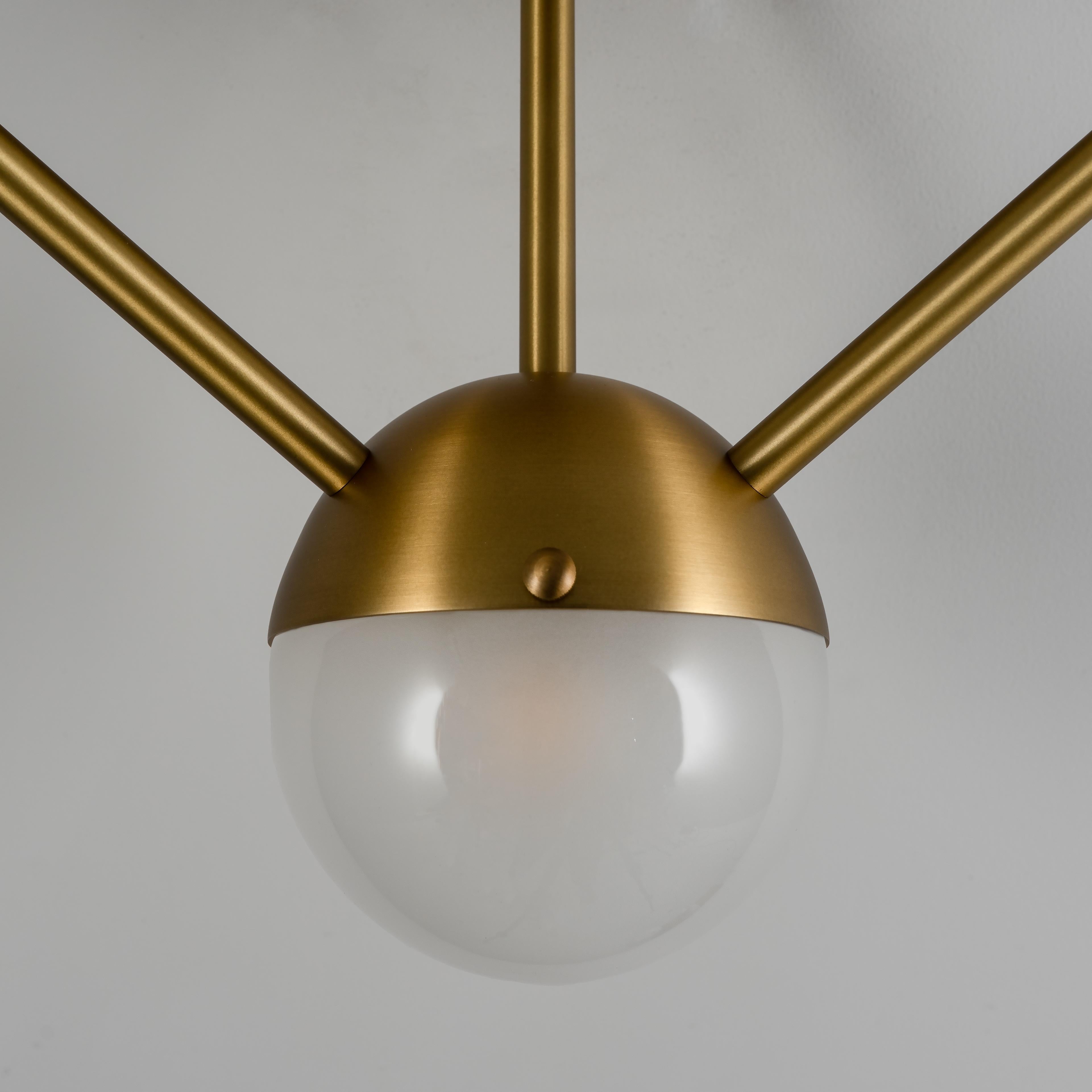 Polish Molecule 5 Wall Sconce by Schwung For Sale
