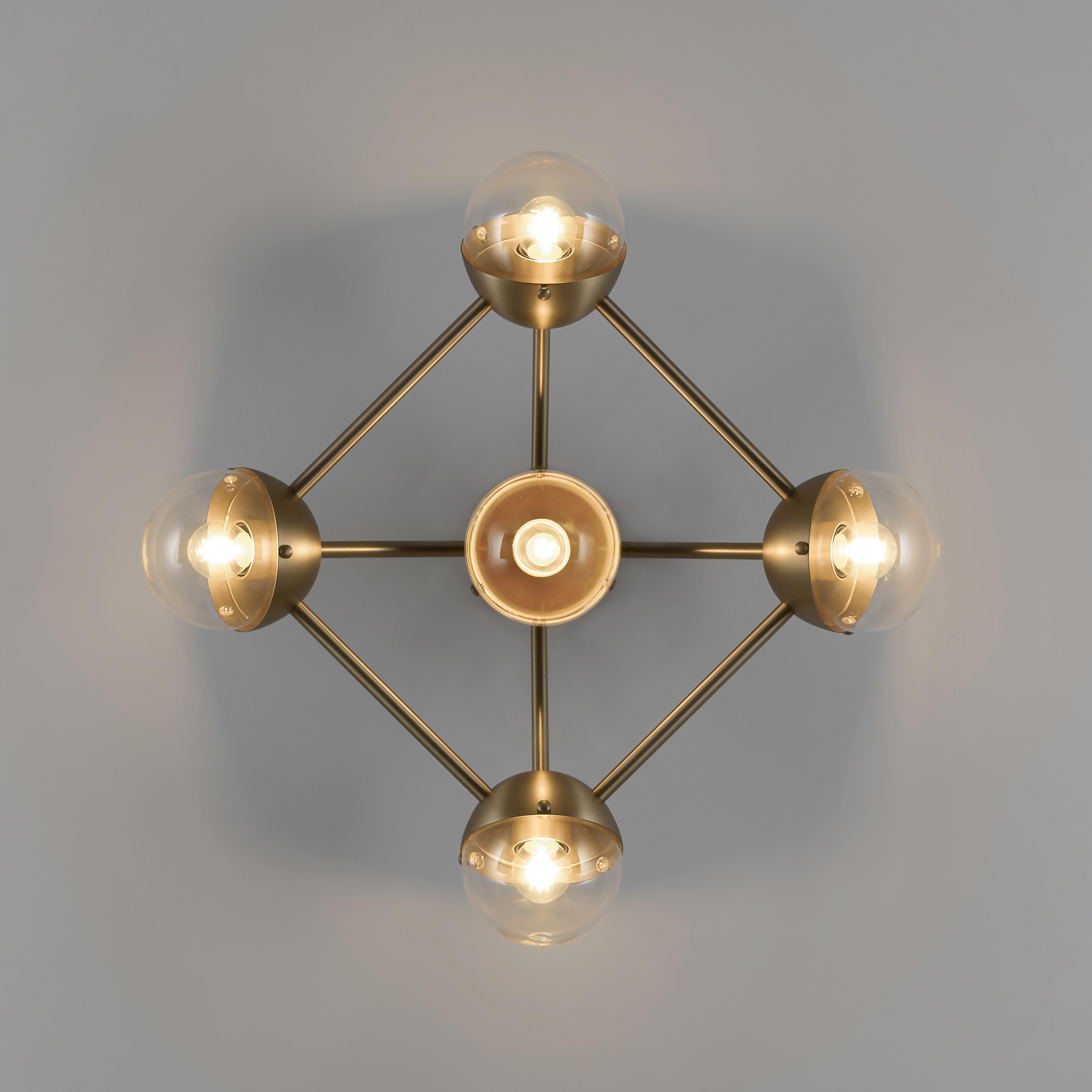 Contemporary Molecule 5 Wall Sconce by Schwung For Sale