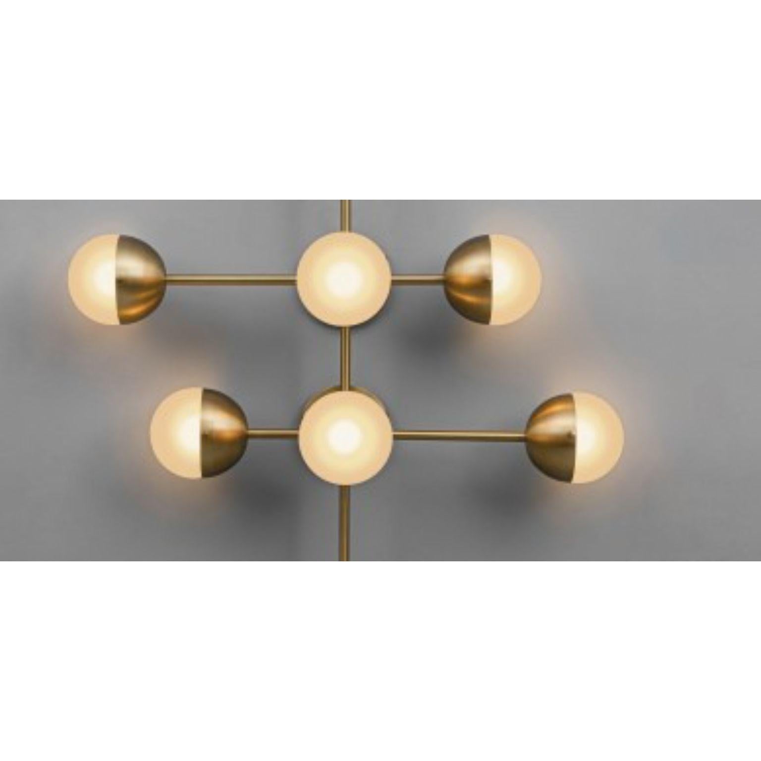 Polish Molecule 8 Wall Sconce by Schwung For Sale