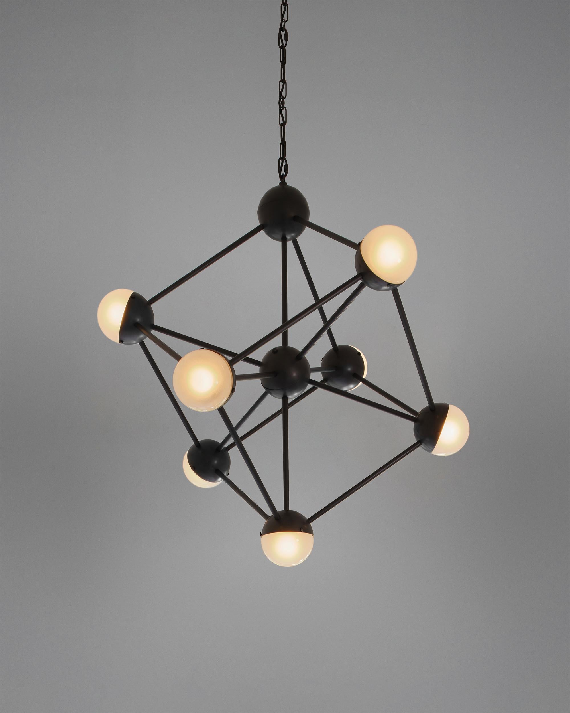 Molecule Chandelier In New Condition For Sale In High Point, NC