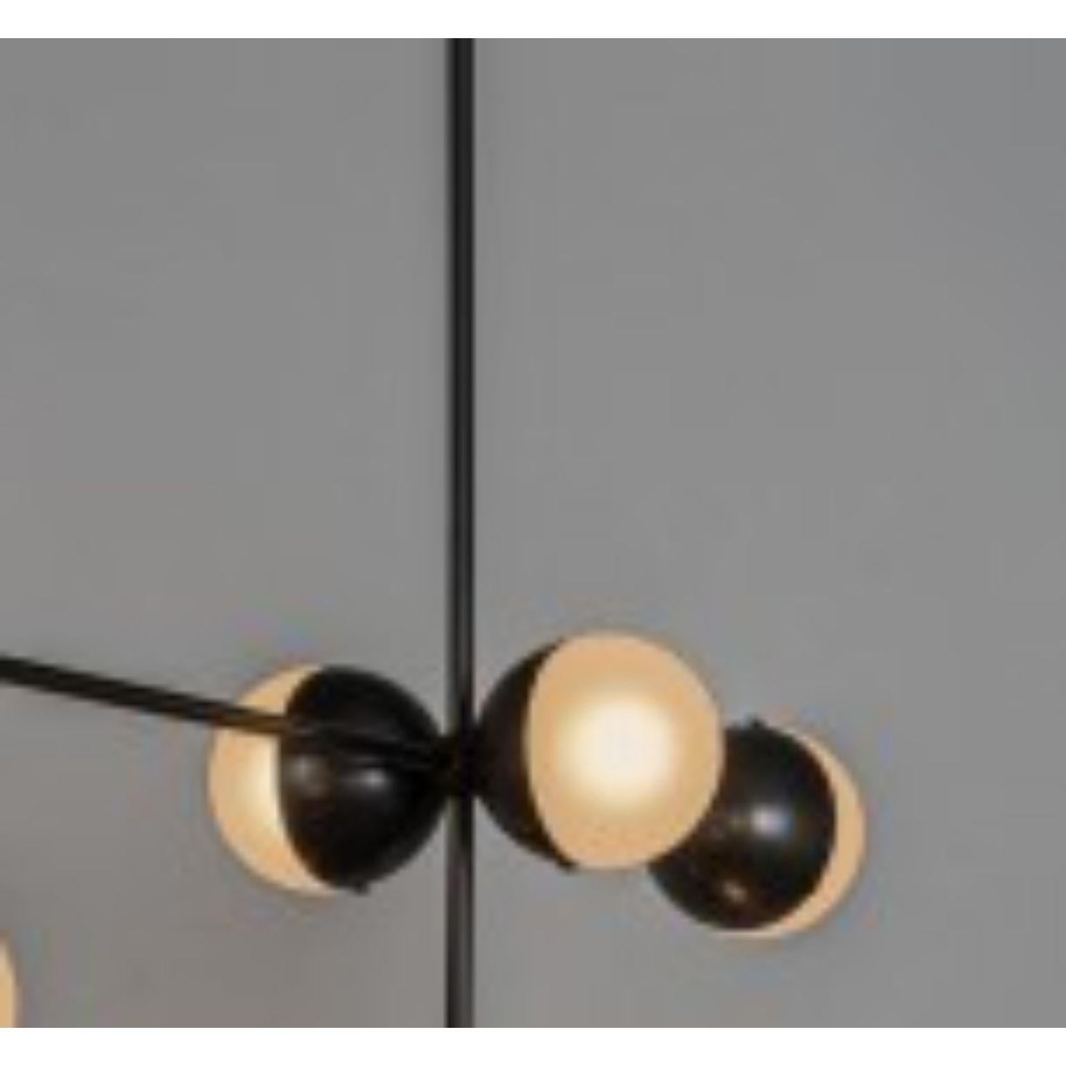 Polish Molecule Linear Chandelier by Schwung