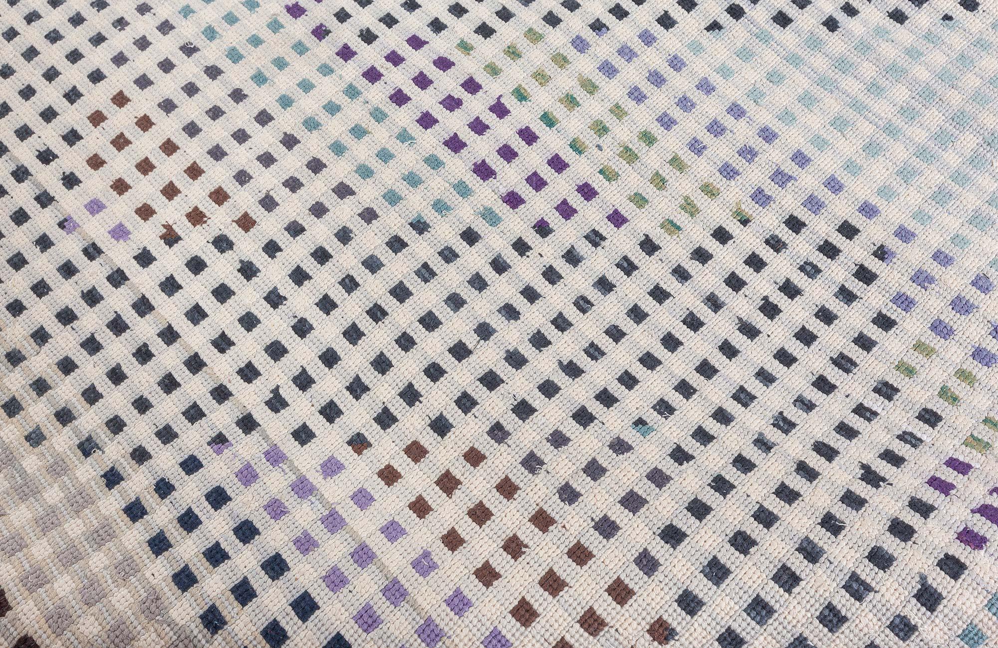 Lana Tappeto Moleskin Modern in lana e seta di Doris Leslie Blau in vendita