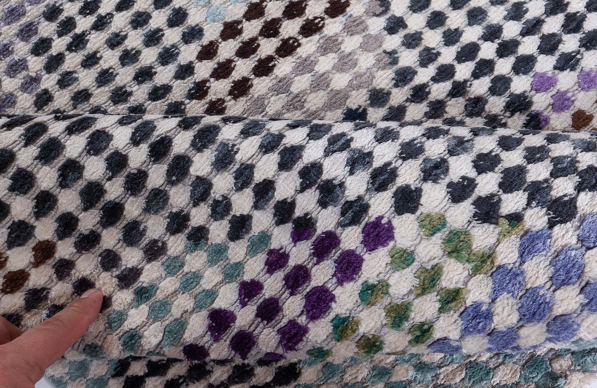 Moleskin Modern Wool and Silk Rug by Doris Leslie Blau For Sale 3