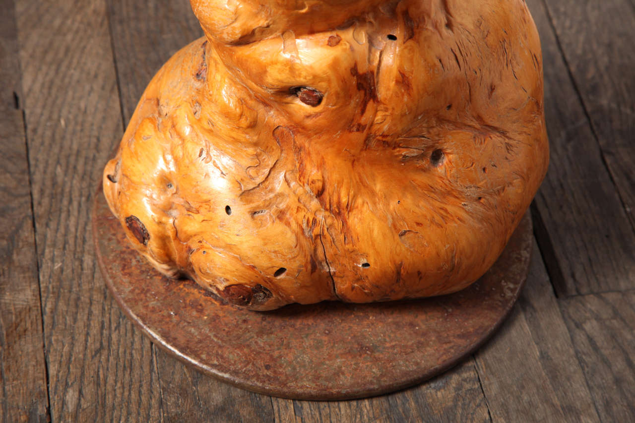 Bois Table en ronce de ronce de ronce de style Molesworth en vente