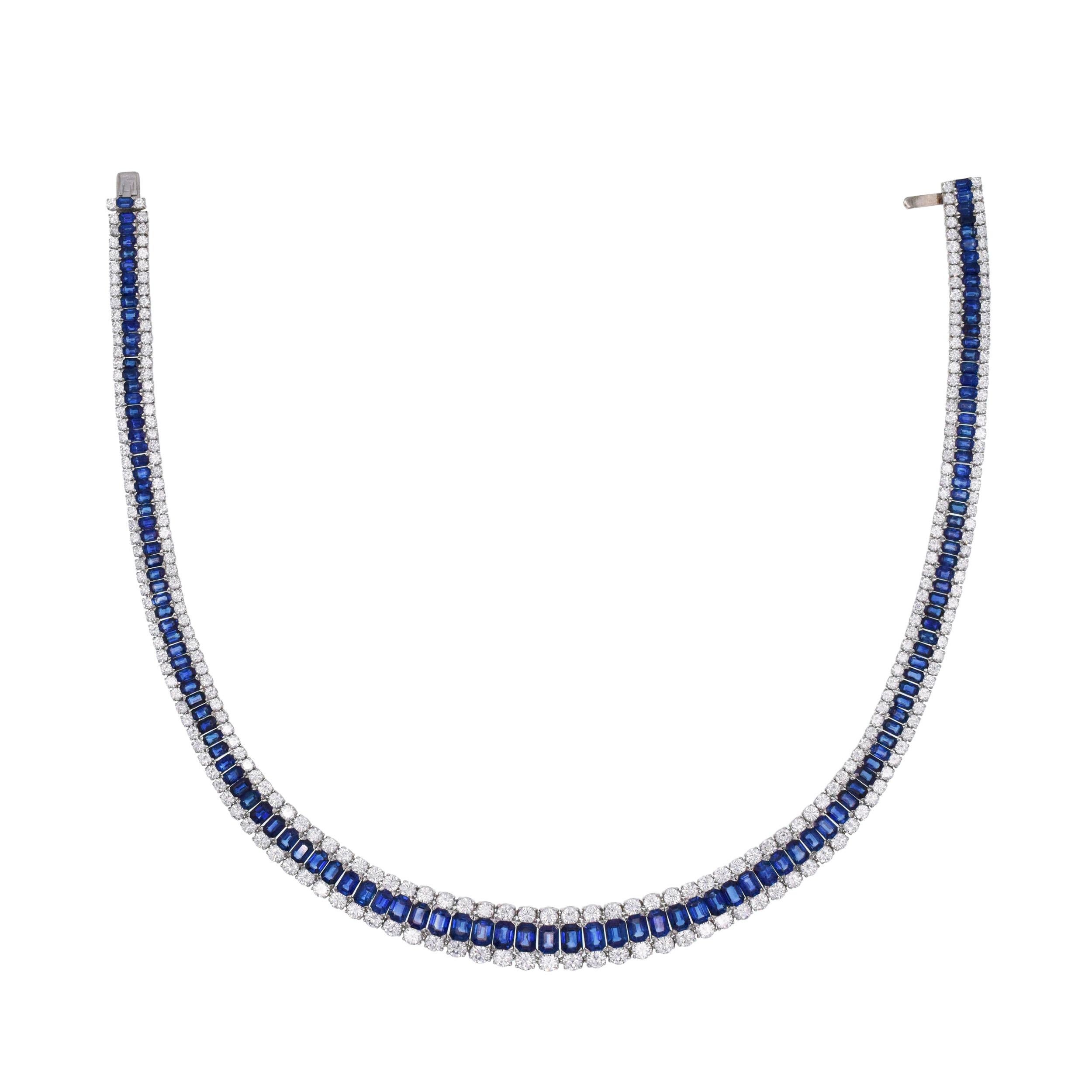 Artiste Collier MOLINA en saphirs et diamants en vente