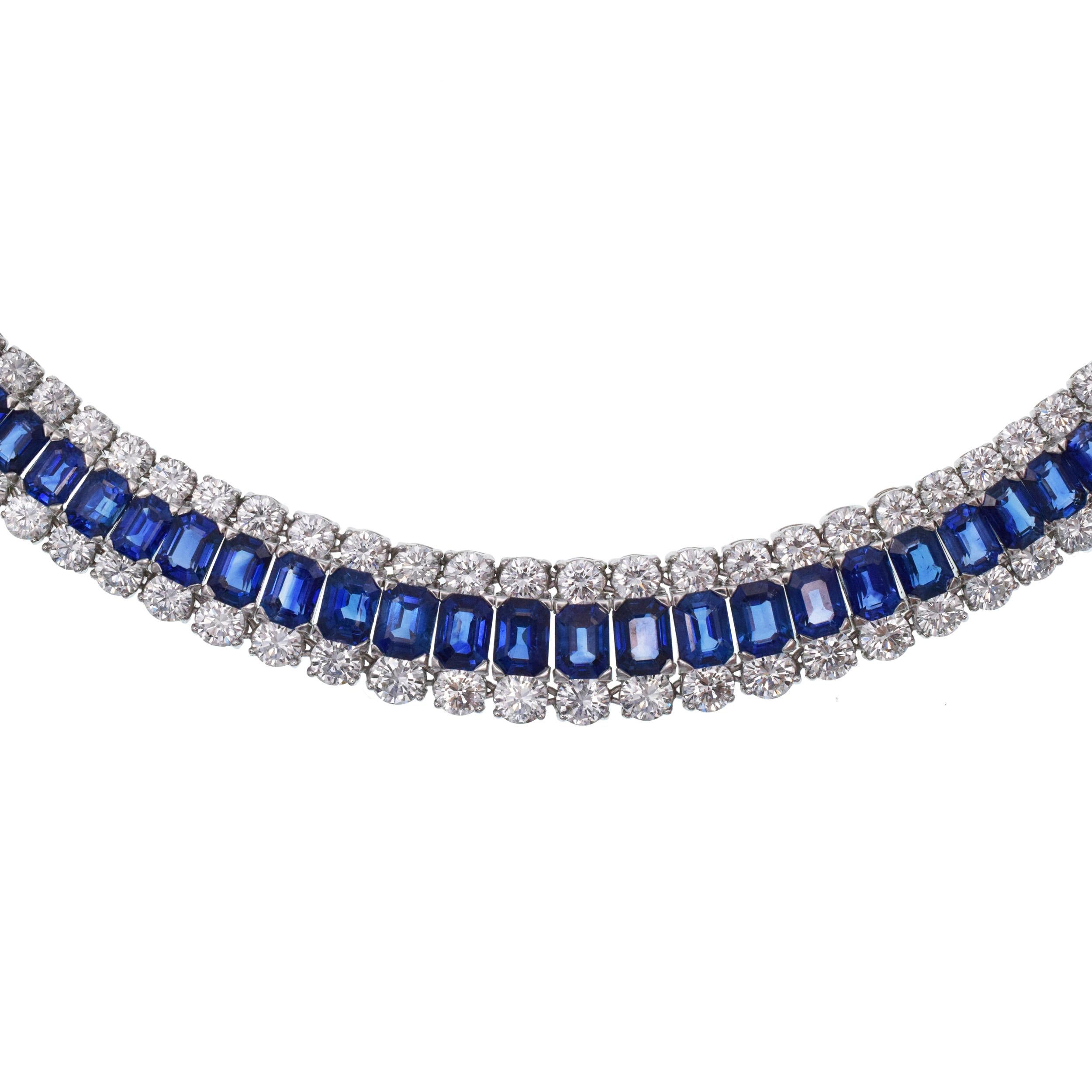 Collier MOLINA en saphirs et diamants Excellent état - En vente à New York, NY