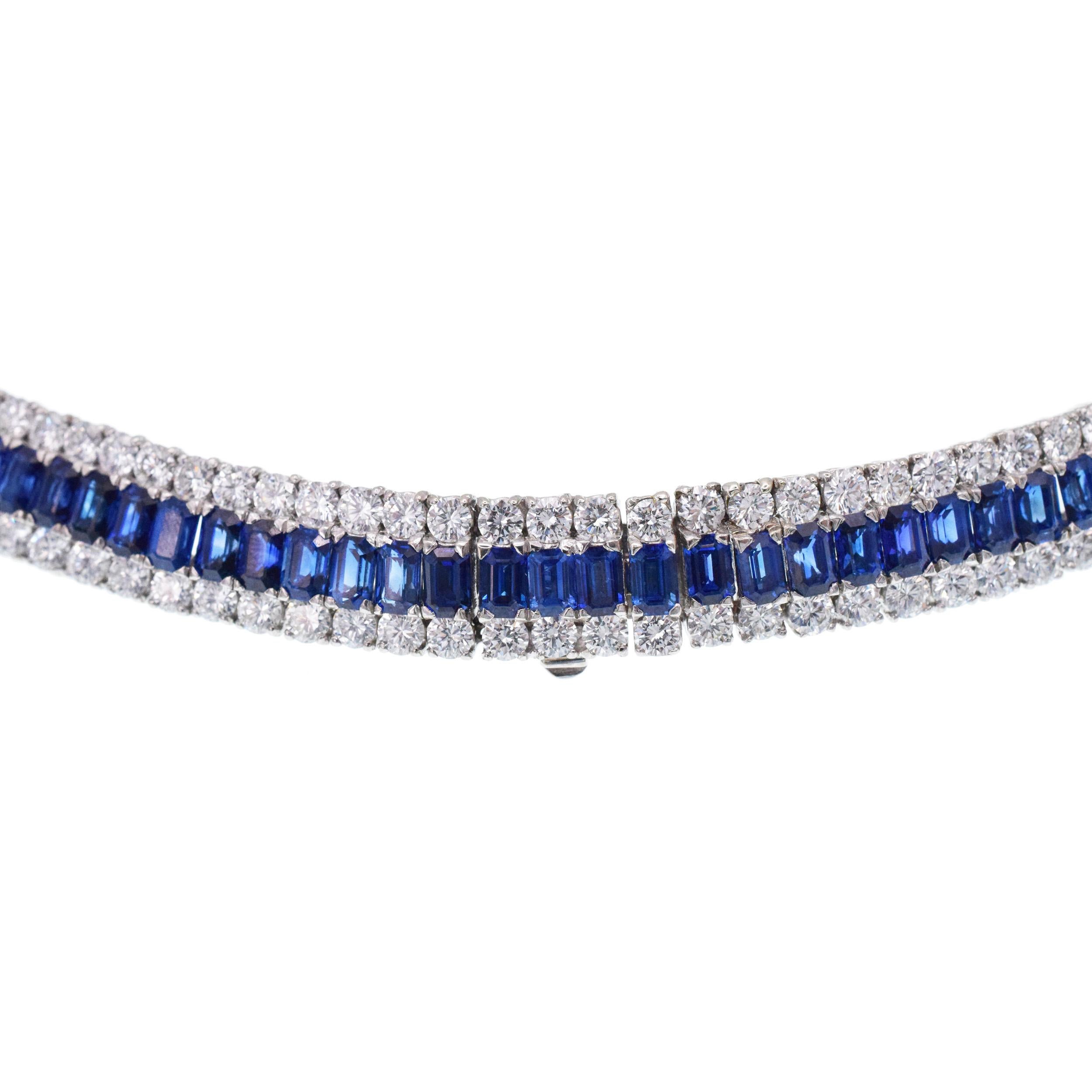 Collier MOLINA en saphirs et diamants en vente 2