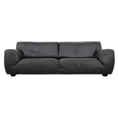 Molinari "Fat Boy" Black Leather Sofa