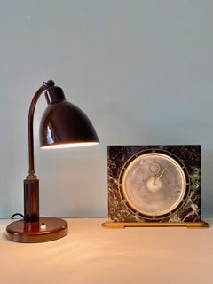 Lampe Molitor Grapholux Brown Enamel and Bakelite Stick by Christian Dell 1930s