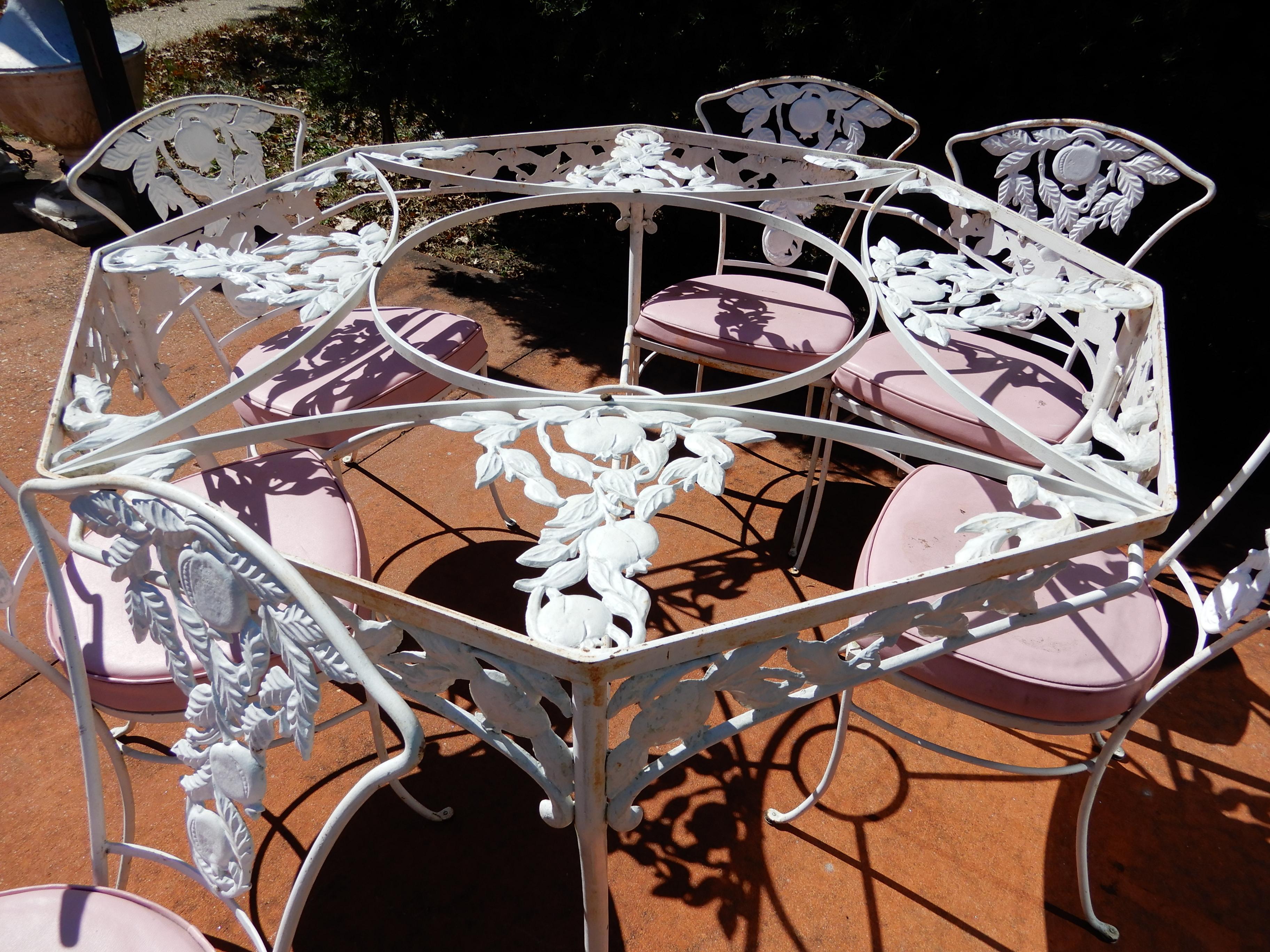 octagonal garden table set