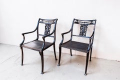 Molla Diana The Huntress Powder Coated Iron Chairs — A Pair