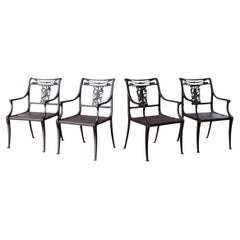 Molla Diana The Huntress Powder Coated Iron Chairs — Set of Four